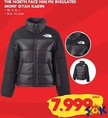 THE NORTH FACE HMLYN INSULATED MONT SİYAH KADIN fiyat ve kampanya bilgisi